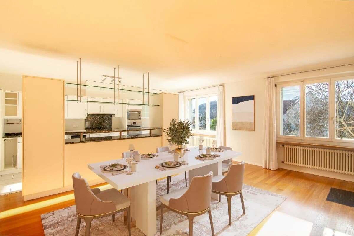 Grosszügiges 6-Zimmer Doppeleinfamilienhaus mit Landhauscharakter und sonnigem Garten in ruhiger Lage nahe Bern.