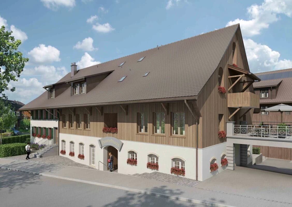 BAUSTART ERFOLGT! Landwohnen in Stadtnähe: Neubauwohnungen im Herzen des Dorfes Wermatswil