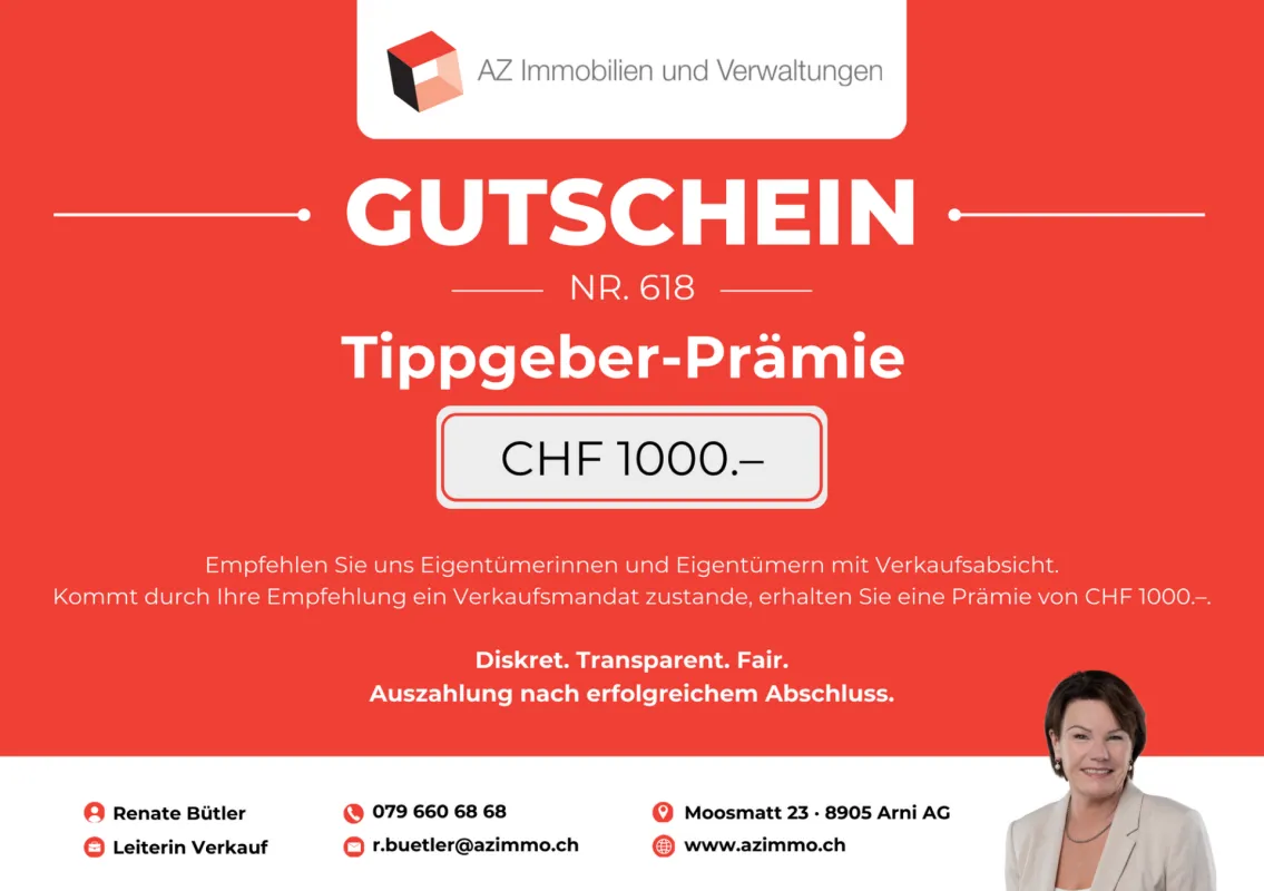 Möbliertes Einzelzimmer in Unterlunkhofen