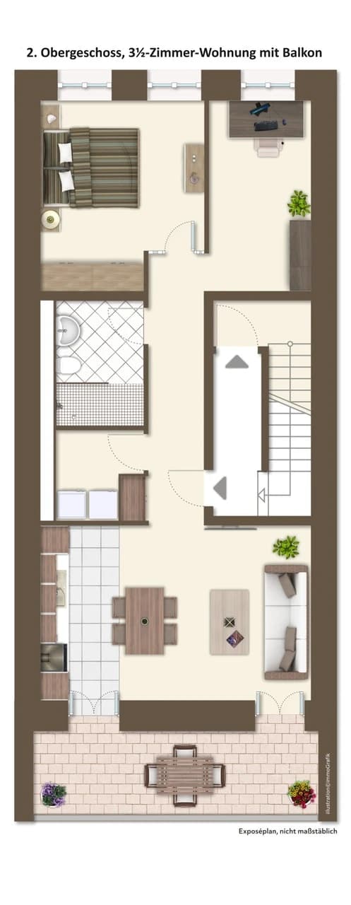 Altstadt 3½-Zi-Wohnung, komplett neu renoviert