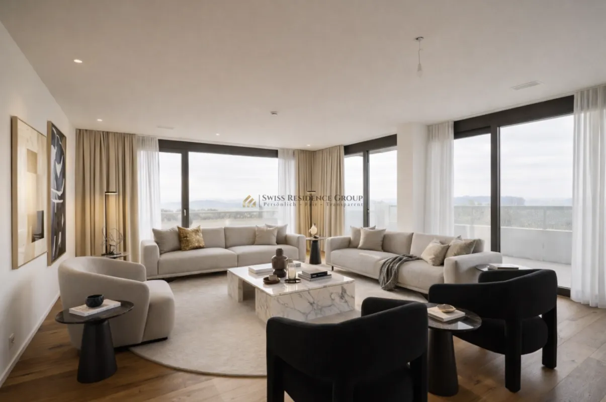 Exklusive 5.5-Zimmer-Wohnung im 33 Obergeschoss des West Towers Three Point