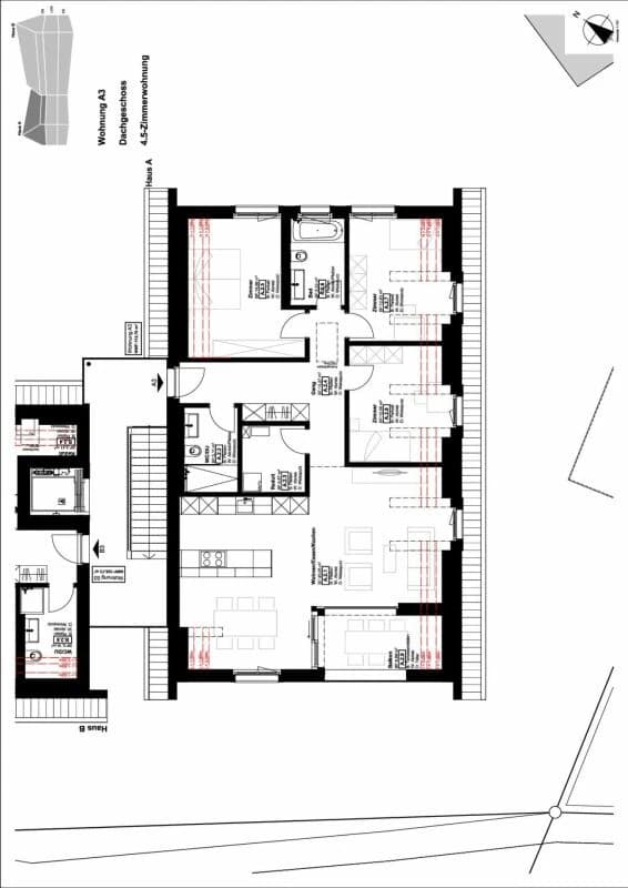 Kaisten / 4.5 Zimmer Dachwohnung A3