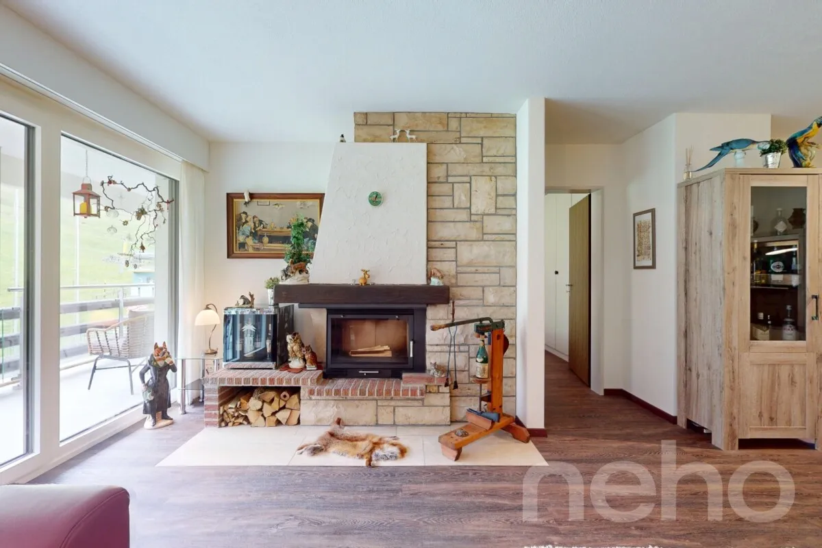 Möblierte Wohnung direkt neben dem Skilift auf der Mörlialp