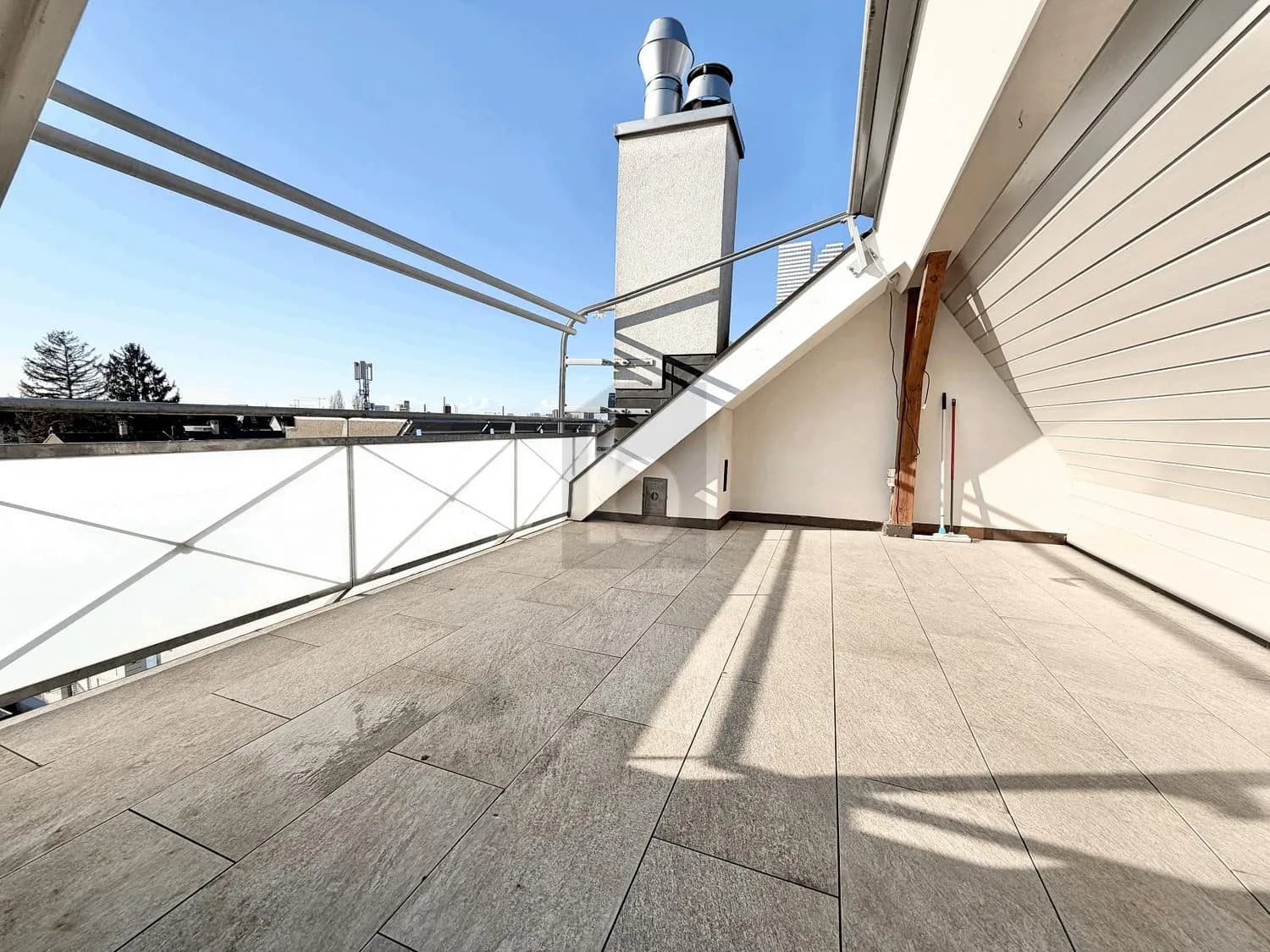 ÜBER DEN DÄCHERN VON BASEL, NAHE AM RHEIN