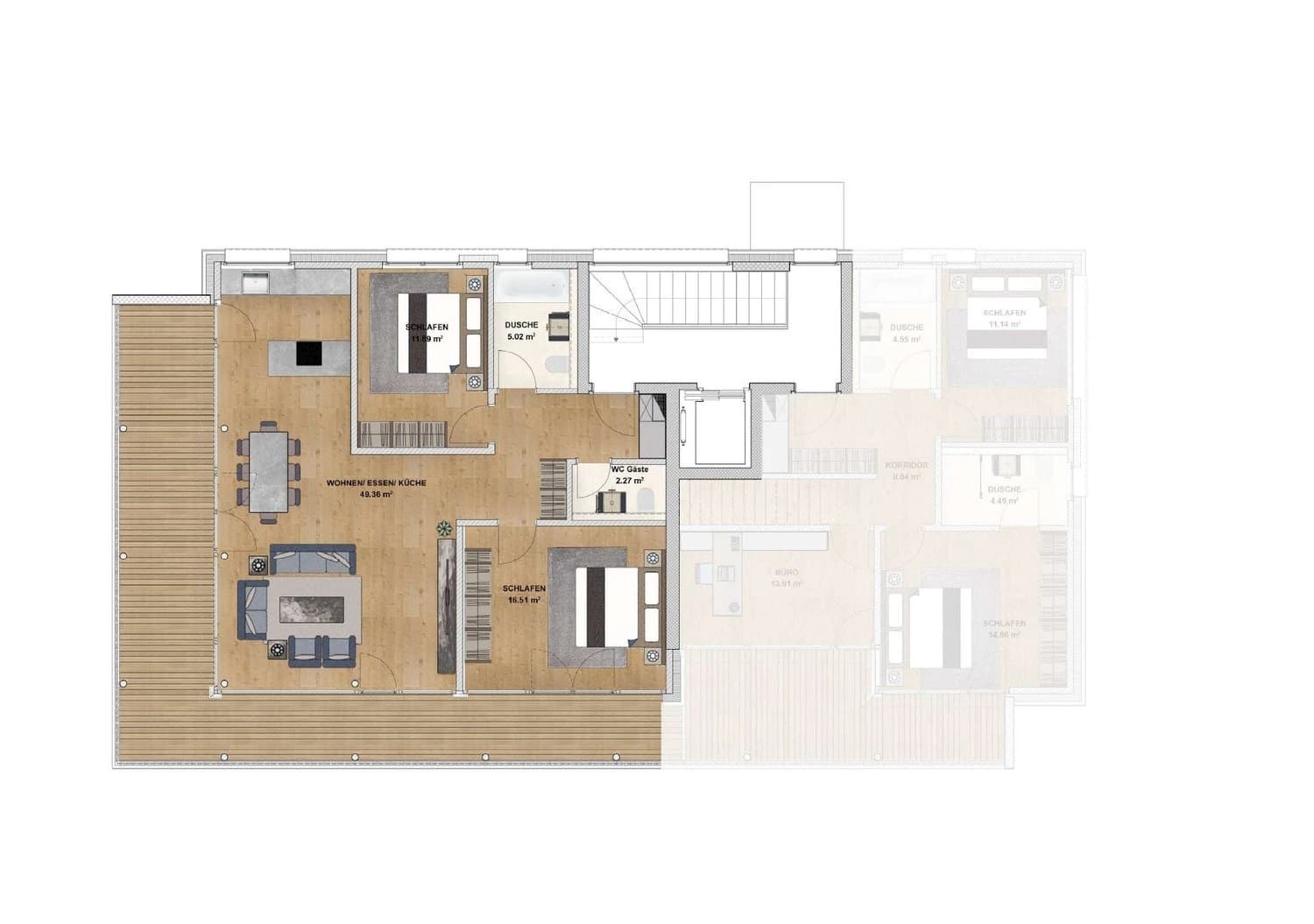 3.5-Zimmer-Wohnung mit grosser Terrasse in Reinach AG