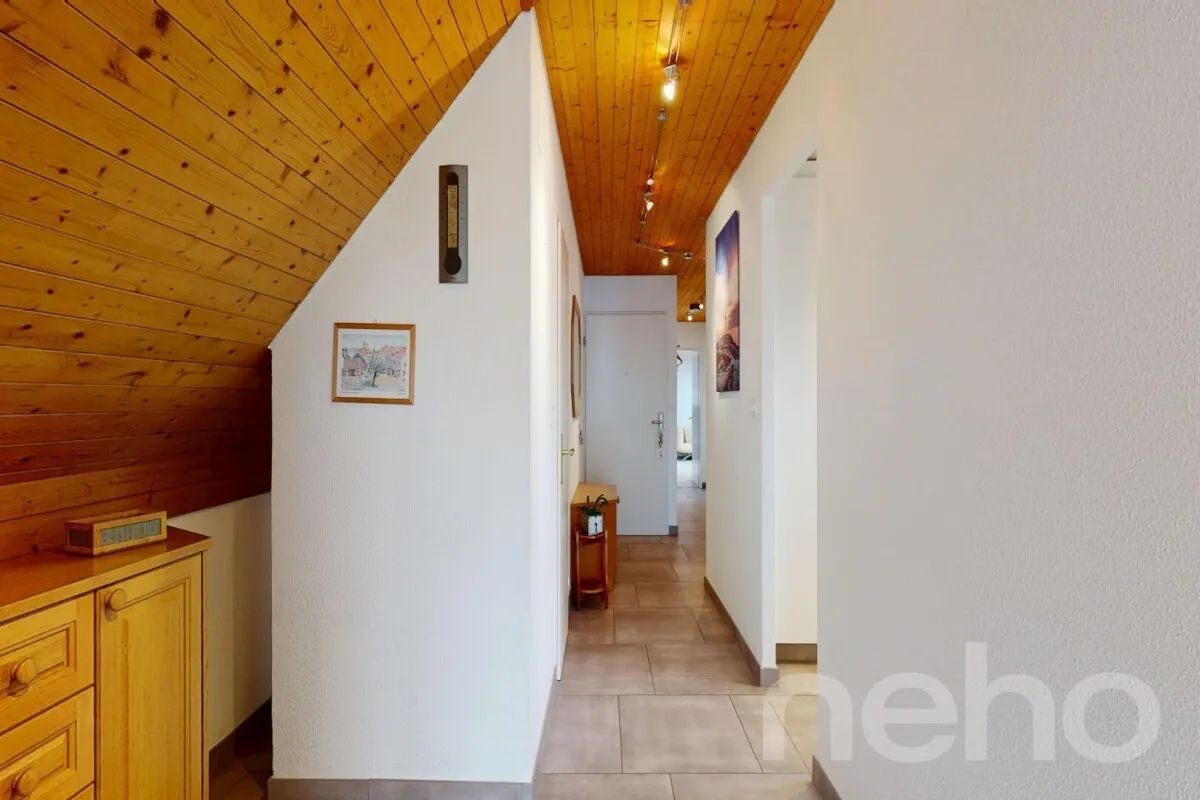 Grosszügige Attikawohnung mit Blick auf die Alpen