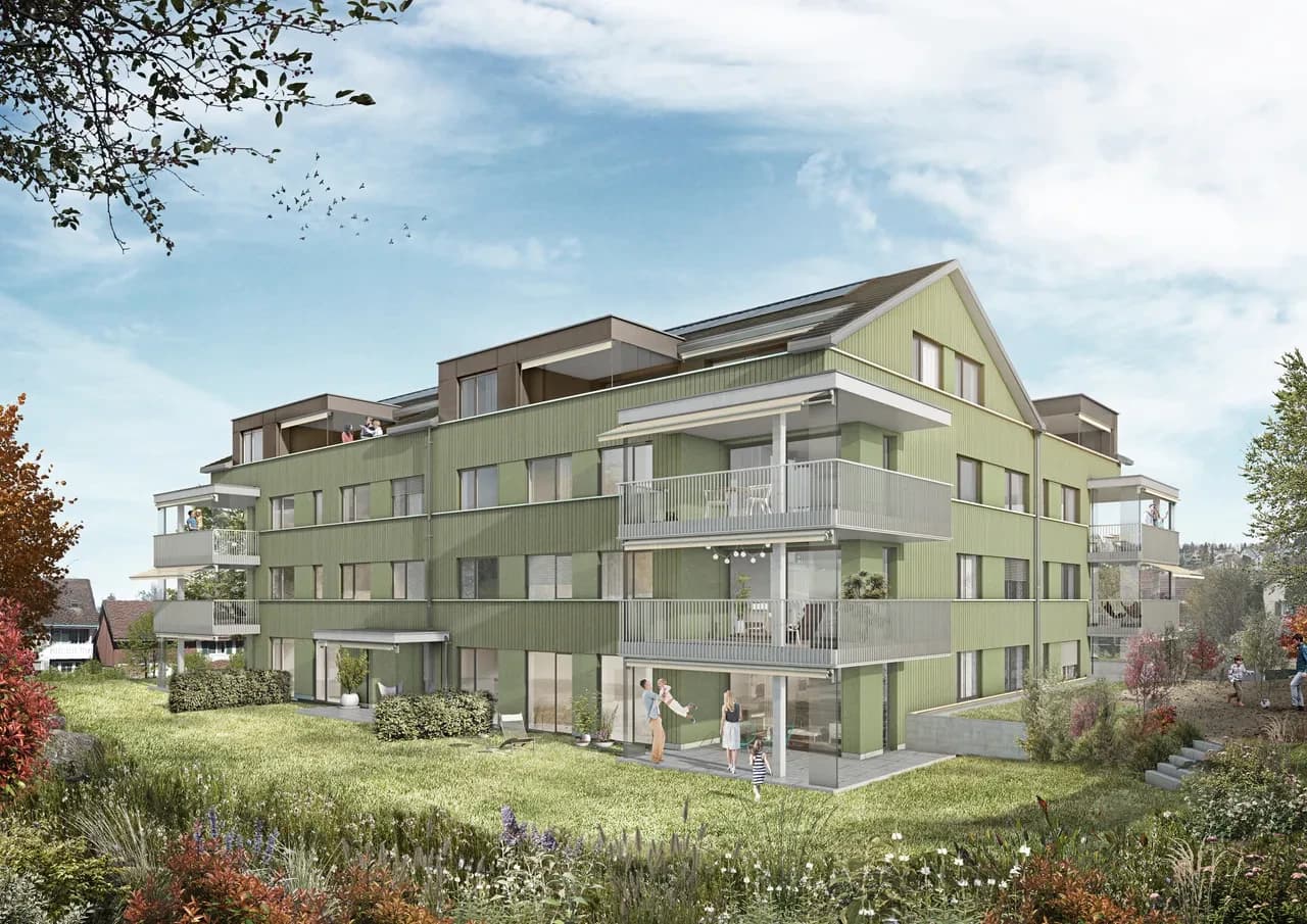 Moderne Familienwohnung mit schönem Garten