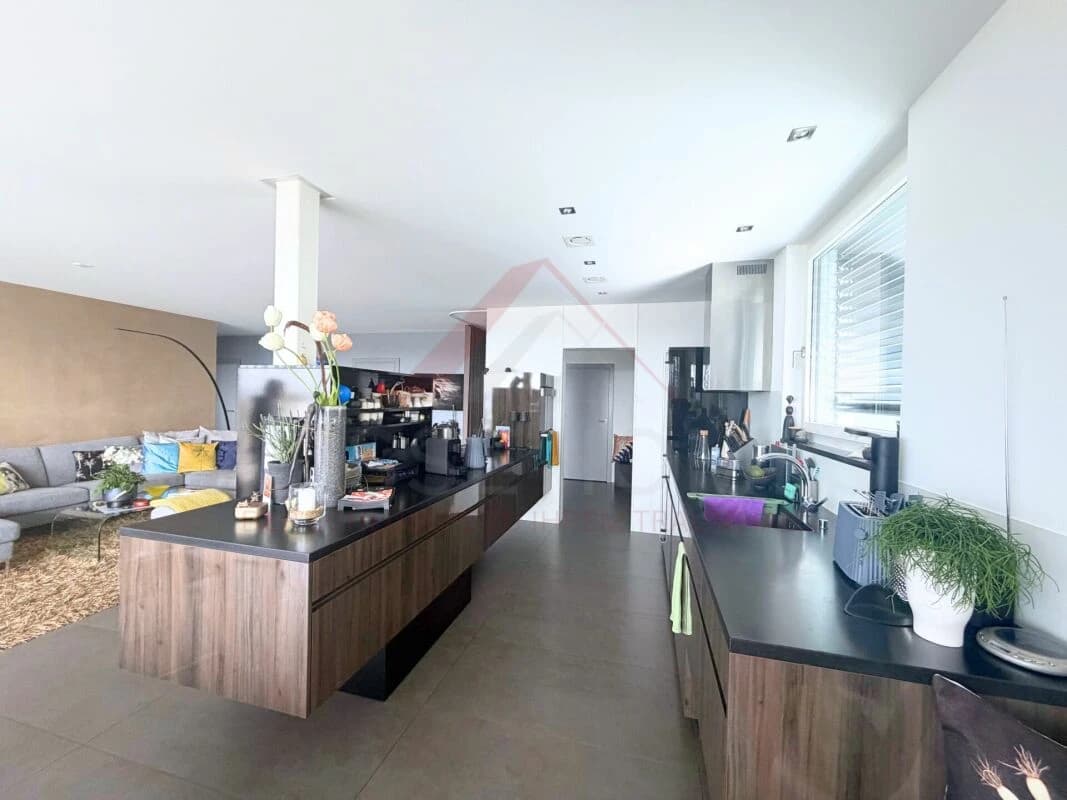 Moderne 4.5-Zimmer-Terrassenwohnung mit 165 m² Wohnfläche und ca. 100 m² Sonnenterrasse in Gampelen