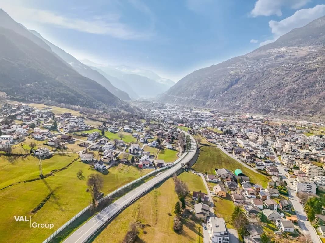 Exklusive Attikawohnung mit Panoramaterrasse in Brig-Glis