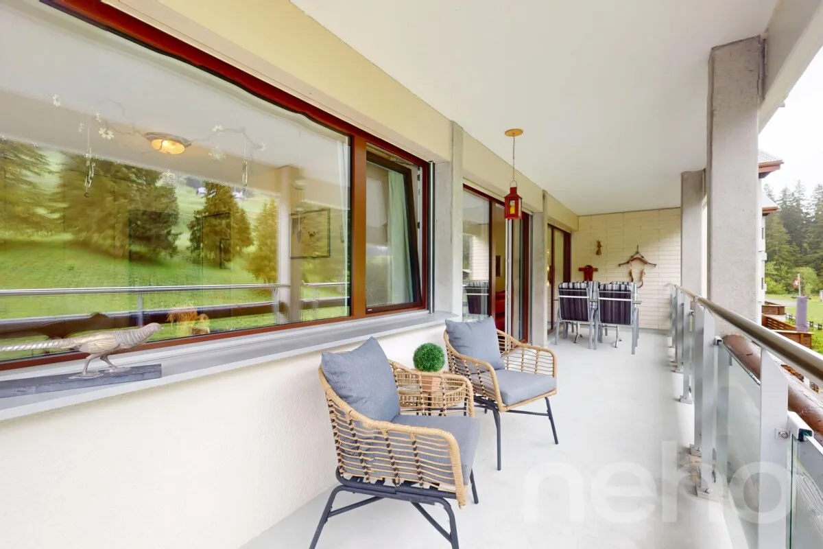 Möblierte Wohnung direkt neben dem Skilift auf der Mörlialp