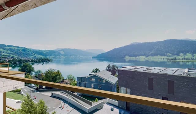 Exklusive Neubau-Attikawohnung mit Seesicht in Oberägeri  4.5 Zimmer & grosszügige Terrasse