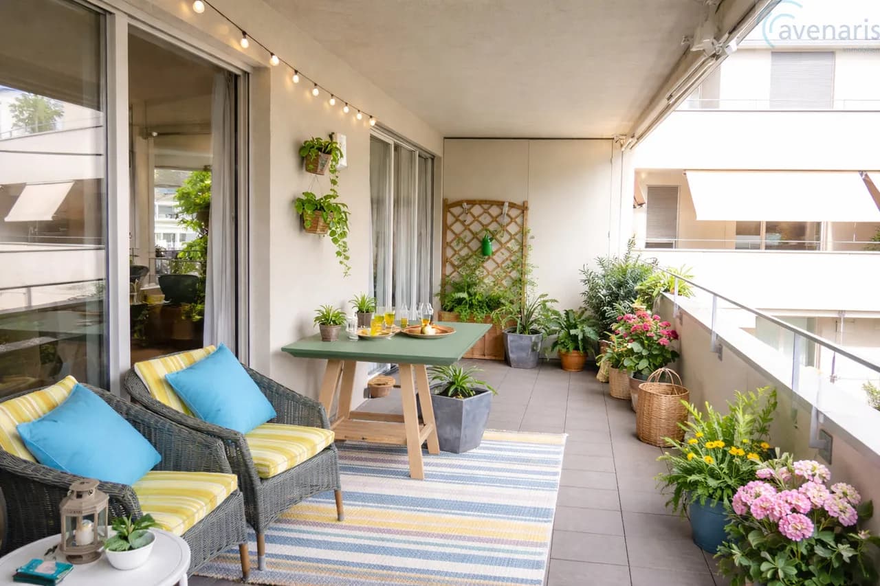 Sonnige 4.5-Zimmer-Wohnung mit Balkon und grosser Dachterrasse