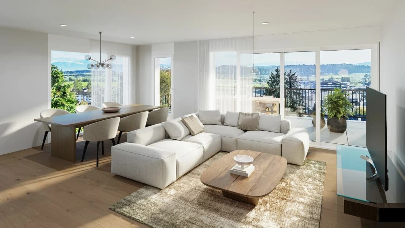 Moderne Skulptur mit Weitsicht: Neubauwohnungen am Galtberg