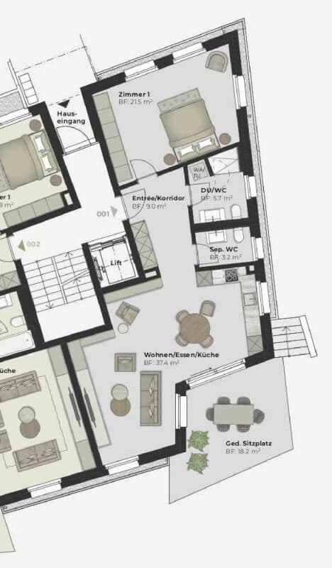 Jenseits des Gewöhnlichen: komfortables Neubauwohnen mitten in Gossau