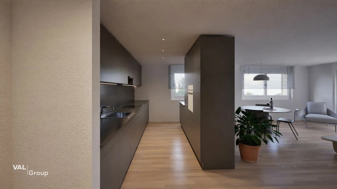 Exklusive Attikawohnung mit Panoramaterrasse in Brig-Glis