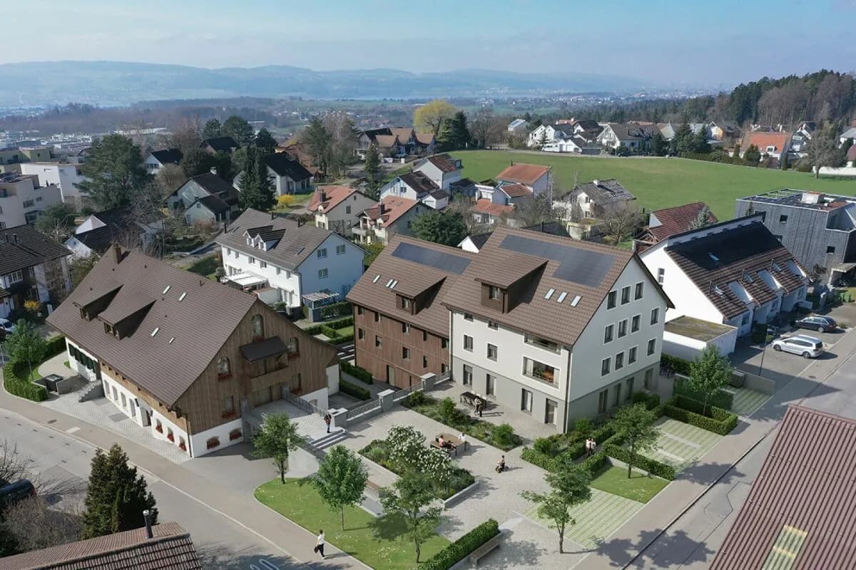 BAUSTART ERFOLGT! Landwohnen in Stadtnähe: Neubauwohnungen im Herzen des Dorfes Wermatswil