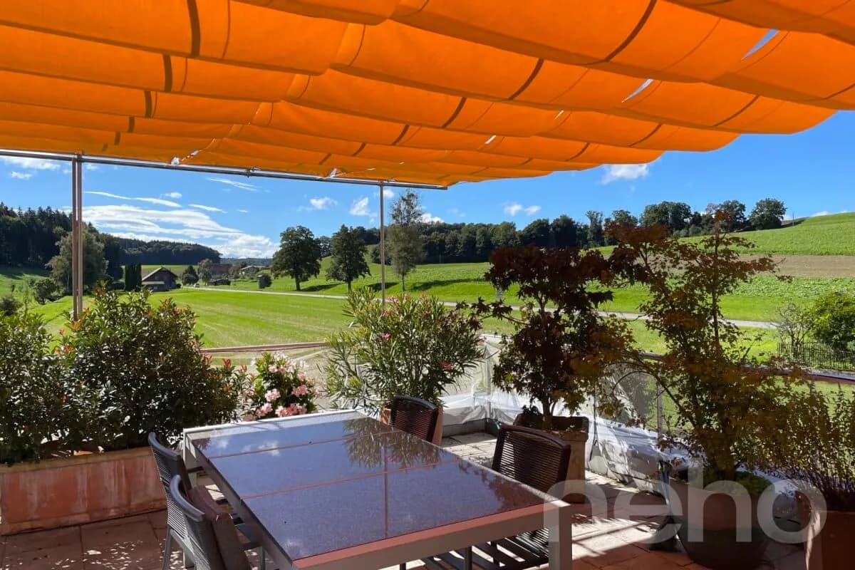 Moderne 2.5-Zimmer-Attikawohnung mit Terrasse und Weitsicht