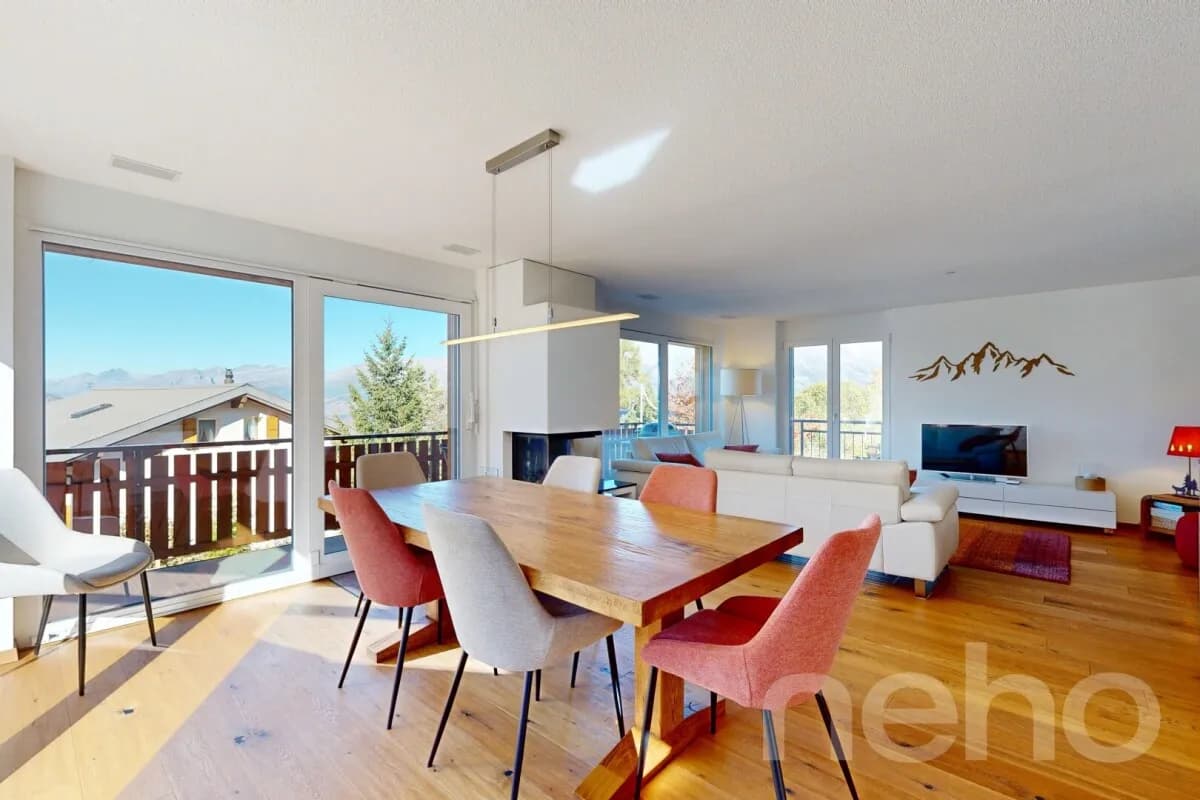 Chalet d?exception avec vue panoramique à Bürchen