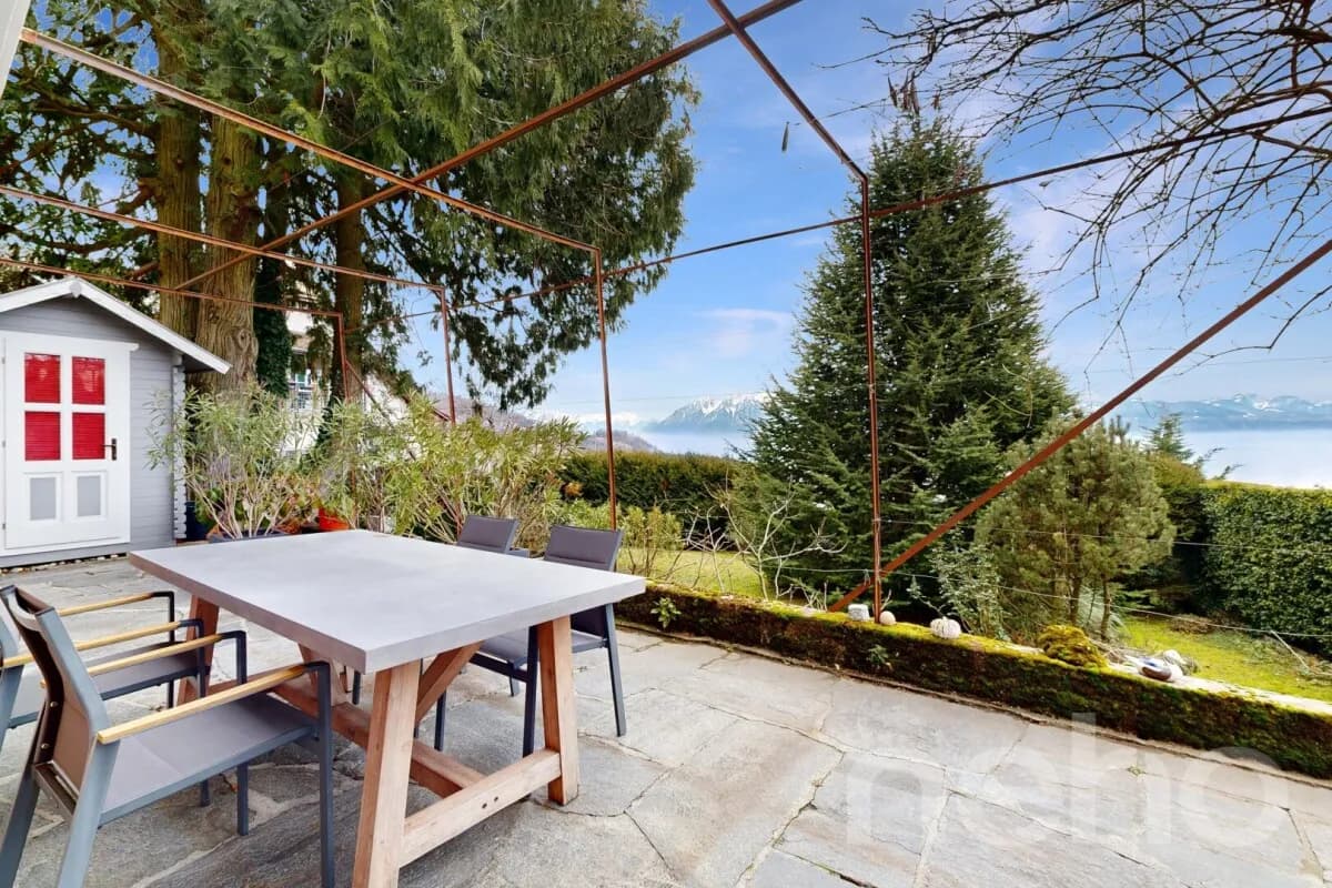 Maison de caractère avec vue panoramique sur le Léman et les Alpes