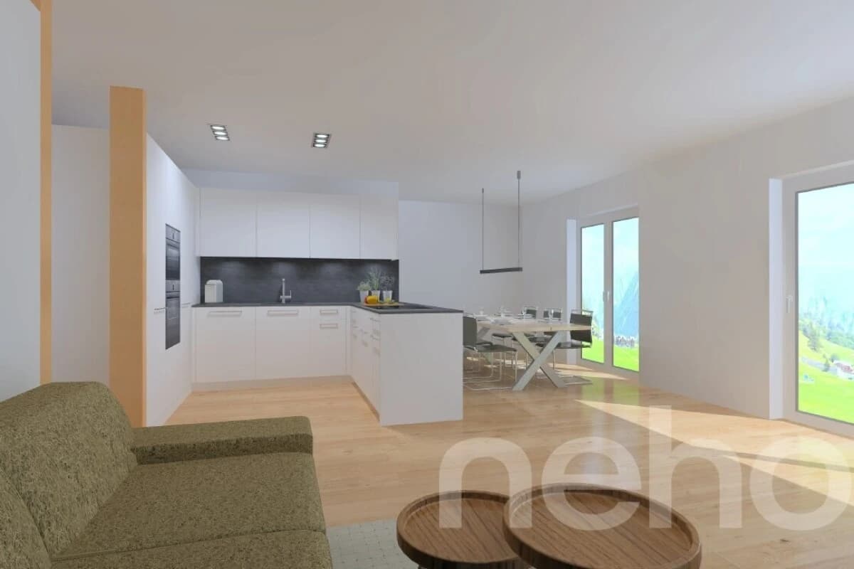 Wohnen im Grünen mit Bergpanorama