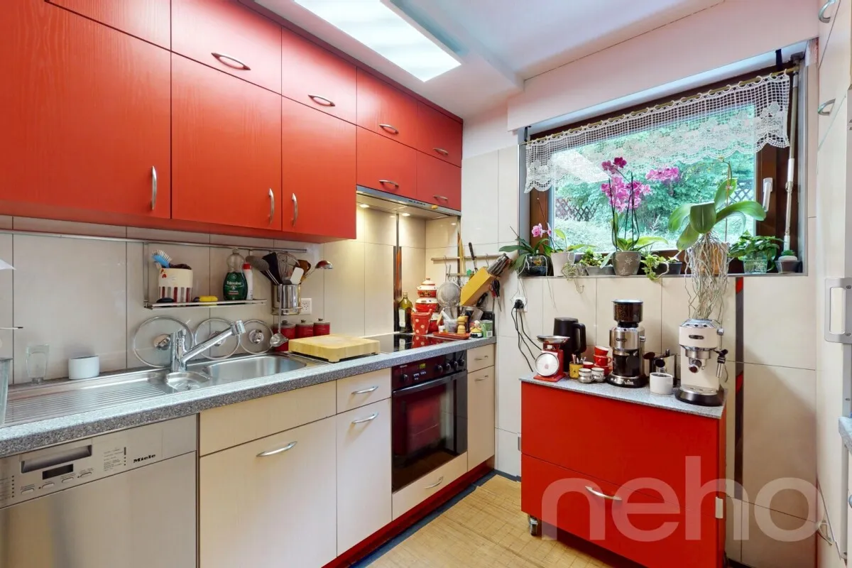 Appartement 4,5 pièces avec jardin, vue montagne et garage