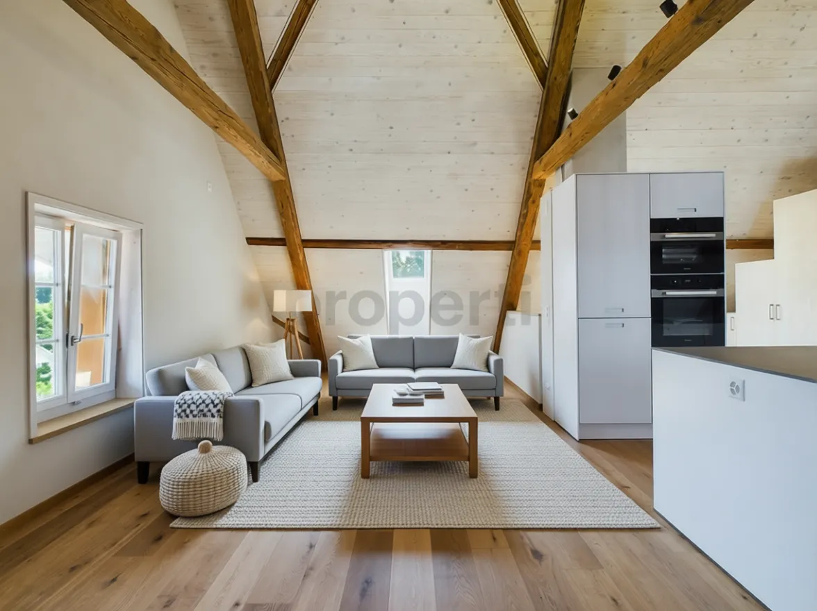 Charmante 3.5-Zimmer Dachwohnung an zentraler Lage in BÃ¤tterkinden