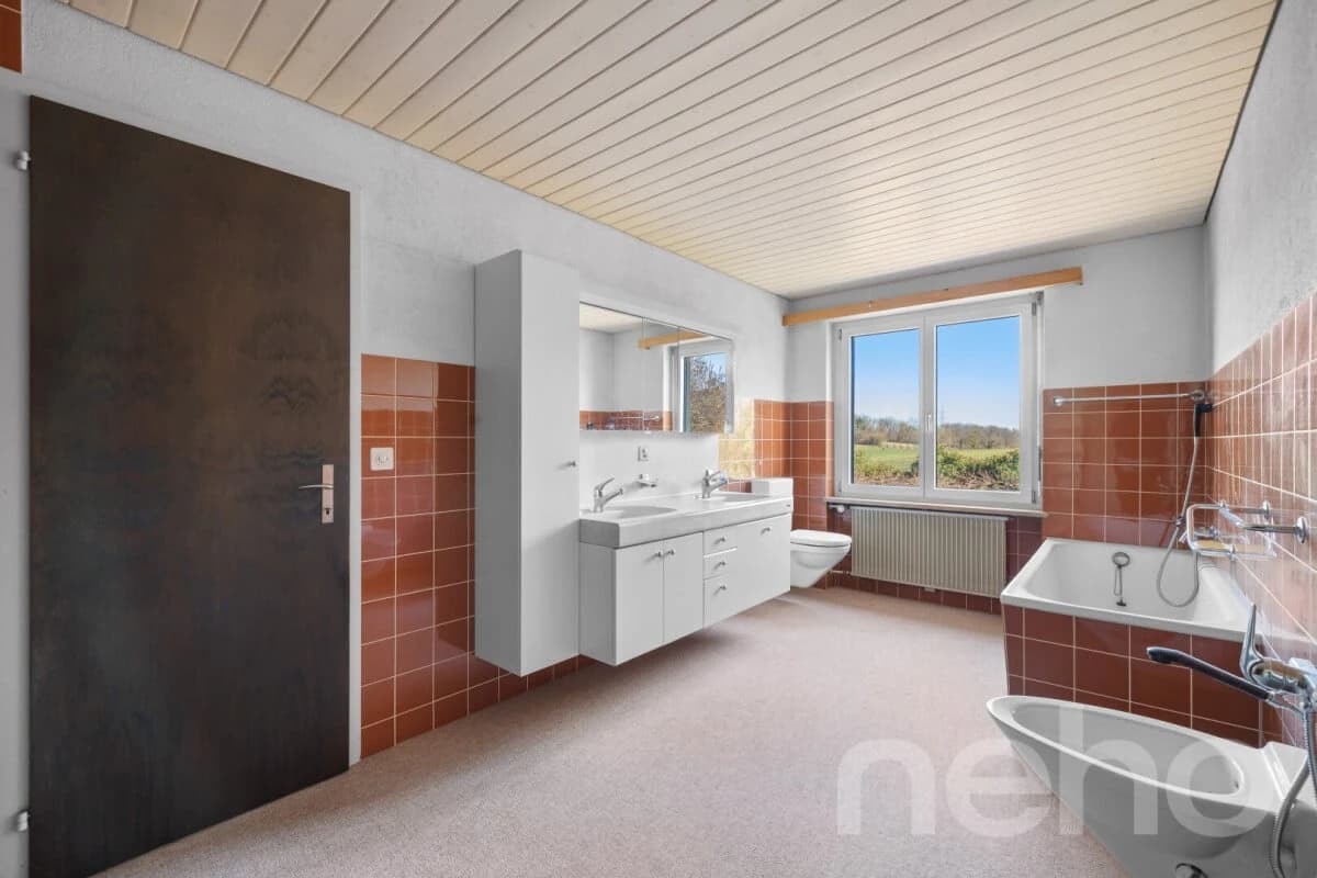 Panorama-Einfamilienhaus mit Blick auf das Kloster Mariastein