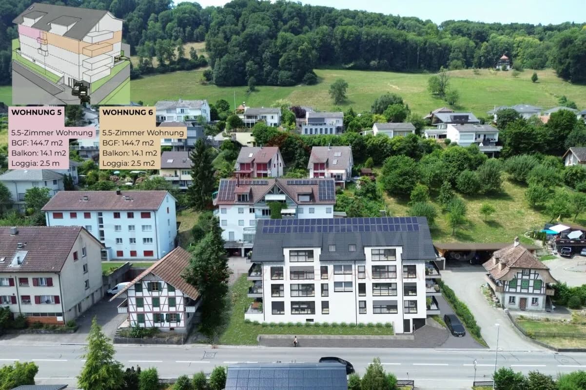 Hochwertiges Wohnen mit Stil & Raum - 5½-Zimmer-Eigentumswohnung «RESIDENCE CENTRO» (2. OG) Nord