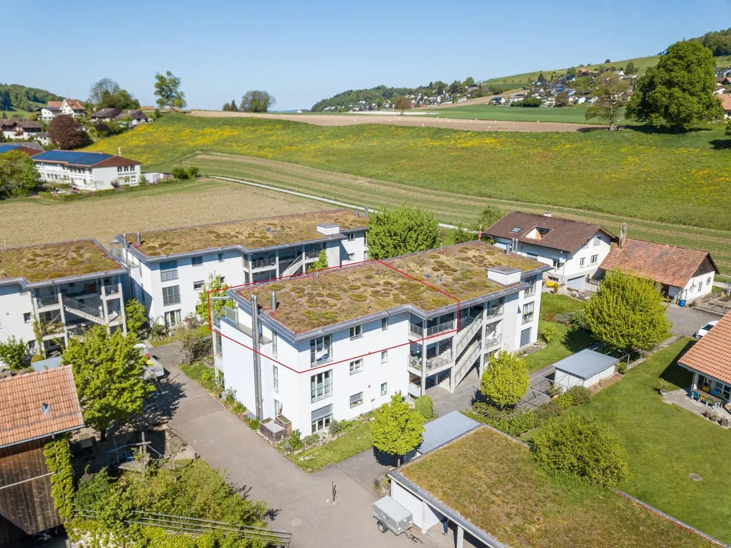 Helle 4.5-Zimmer-Attikawohnung mit Terrasse in Boll/Vechigen mieten