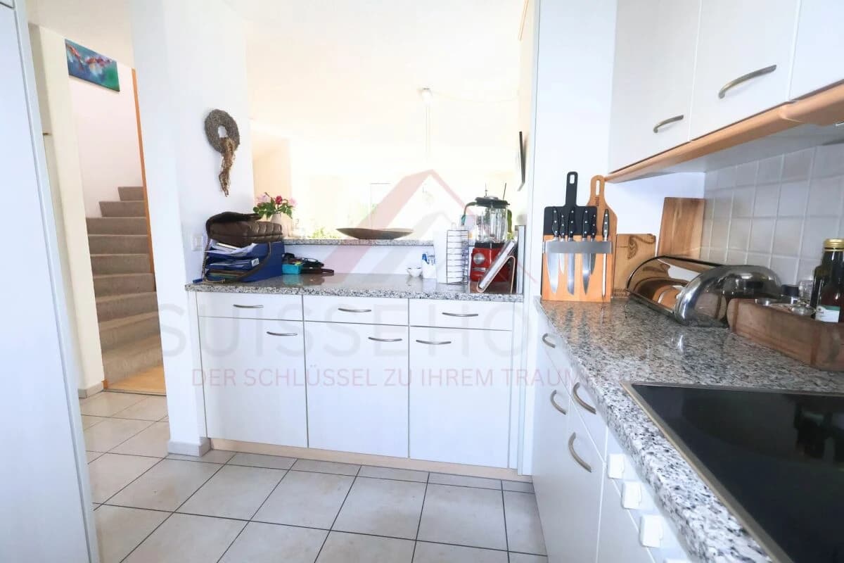 Gepflegtes 4.5-Zimmer-Reiheneinfamilienhaus mit Garten und Bergsicht