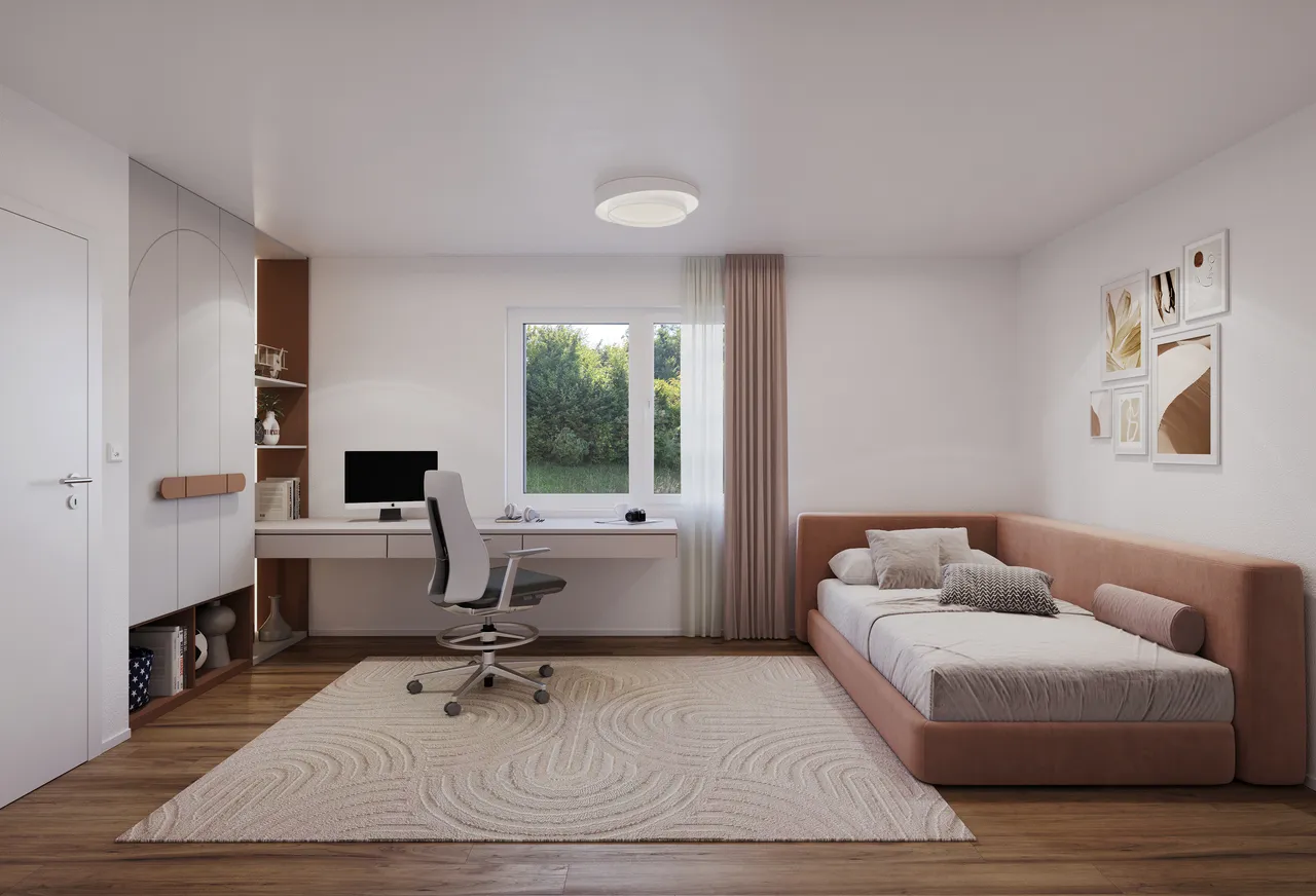 4.5 Z.-Wohnung EG (A), 126 m2 NWF, 35m2 gedeckter Sitzplatz