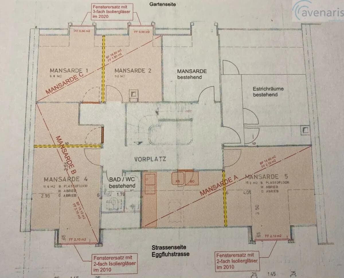 Geräumige 2.5-Zimmer Eigentumswohnung mit einer Mansarde