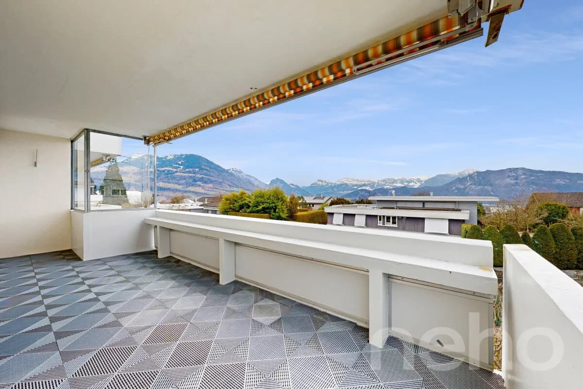 Familienfreundliche Wohnung mit bezauberndem Ausblick auf die Bergwelt