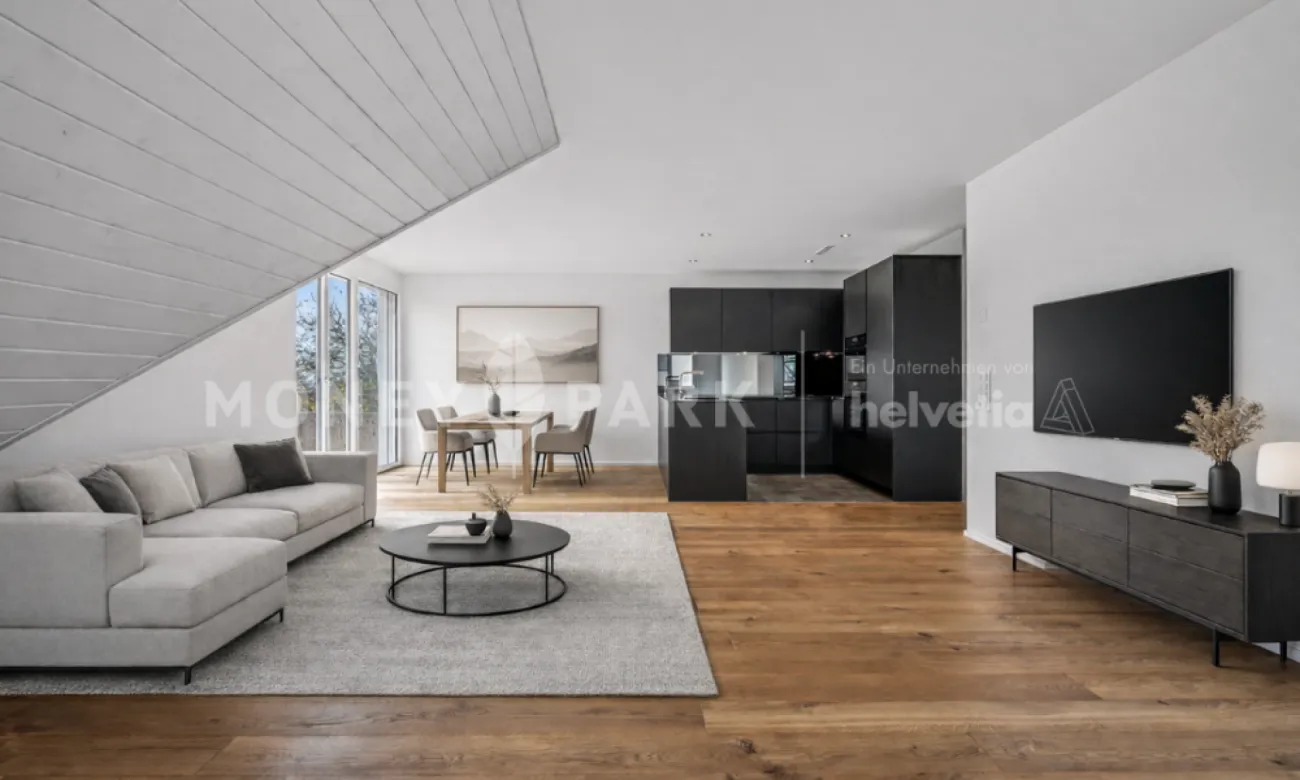 Wohnen über den Dächern von Bäretswil - moderne Maisonettewohnung mit traumhafter Weitsicht