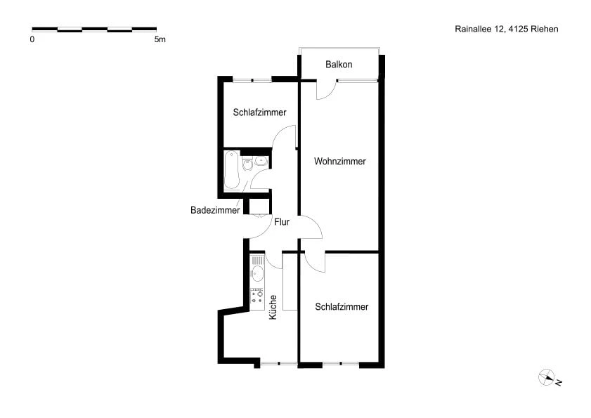 Geräumige 3-Zimmer-Wohnung in Riehen