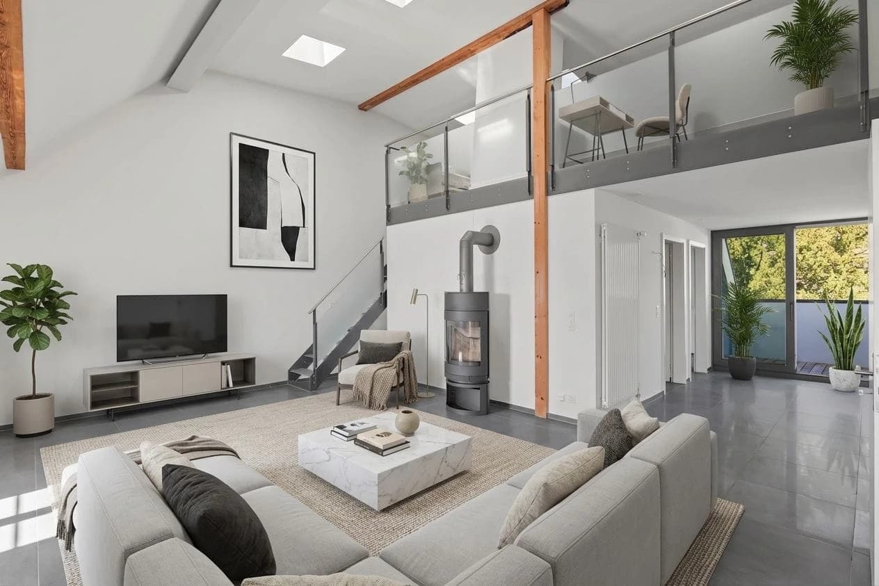 3½-Zimmer-Dachwohnung mit Galerie nahe Bern  stilvoll & einzigartig