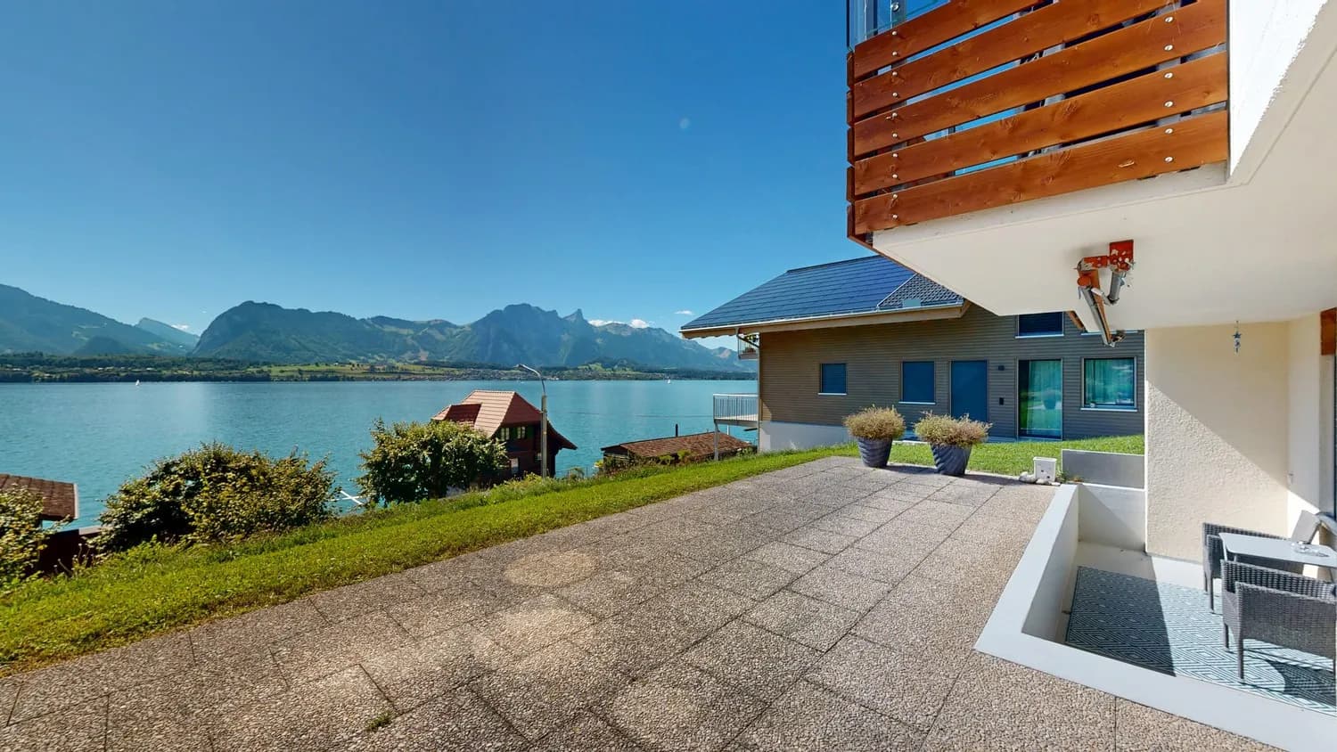 2 ½ Zimmer-Wohnung/Ferien-Wohnung, UG West im Oberhofen am Thunersee!