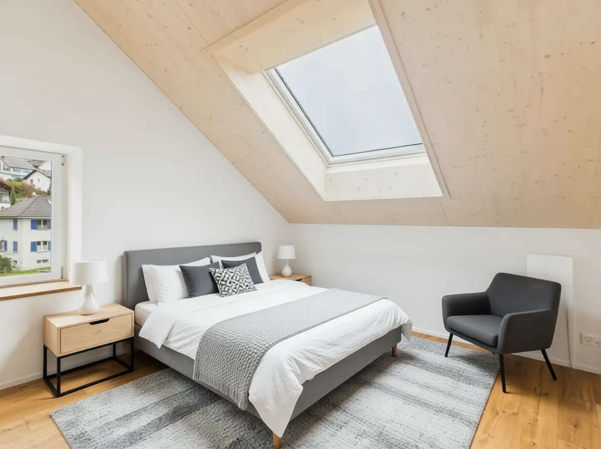 Modern 3.5-Zimmer-Wohnung mit grosser Terasse und Seesicht in Beinwil am See