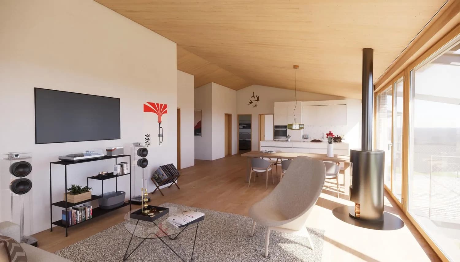 Ökologische 4.5-Zimmer Dachwohnung in Wienacht-Tobel (Neubau)