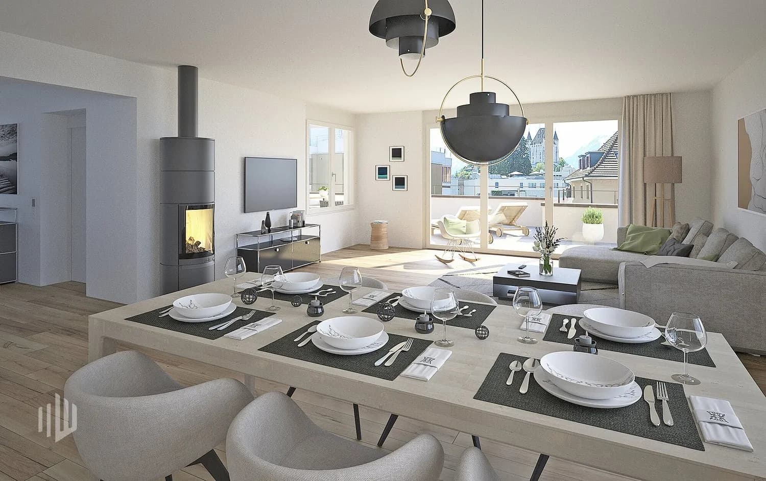 ImmoWyss -  Neue 4,5-Attikawohnung an zentraler Lage in Steffisburg