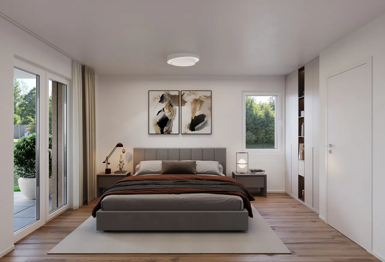 4.5 Z.-Wohnung EG (A), 126 m2 NWF, 35m2 gedeckter Sitzplatz