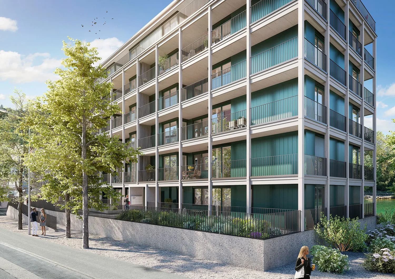 Stilvolle Wohnung mit Reussblick an zentraler Lage