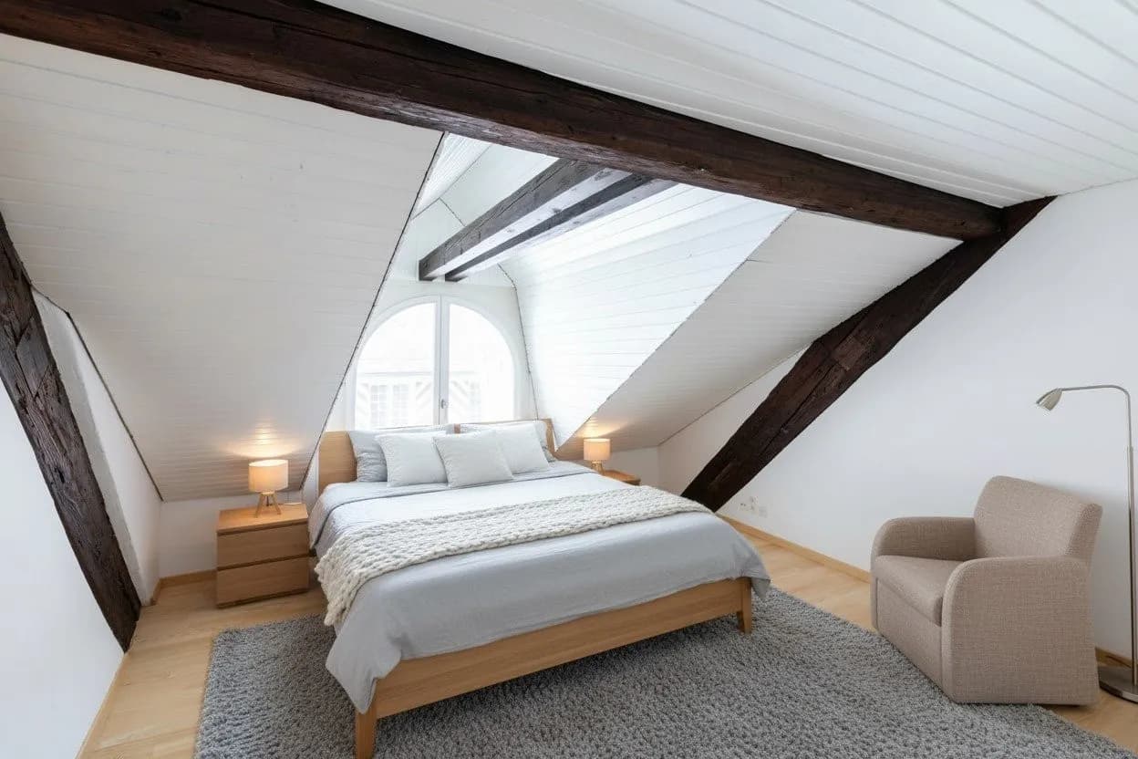 Originelle 5½-Zimmer-Dachwohnung mit Cheminée