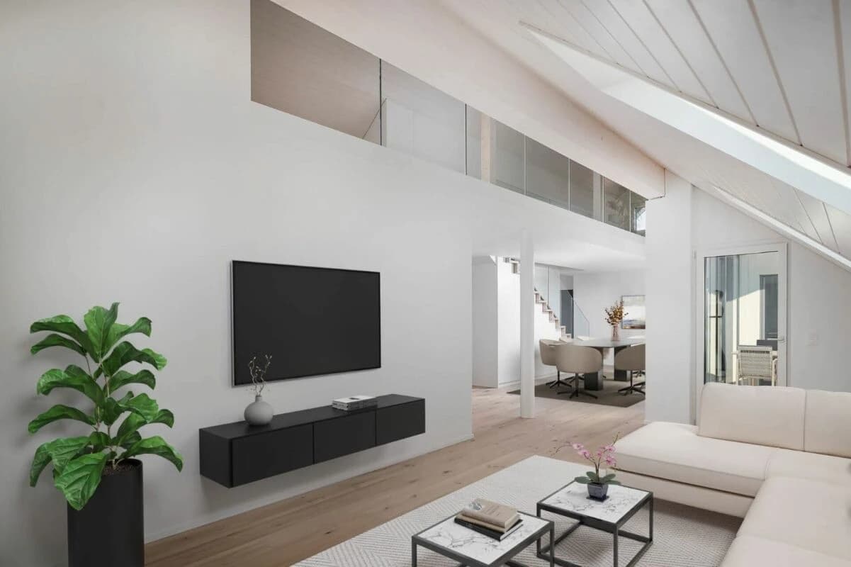 Maisonette-Dachwohnung mit Seesicht - Wohnen über den Dächern von Männedorf