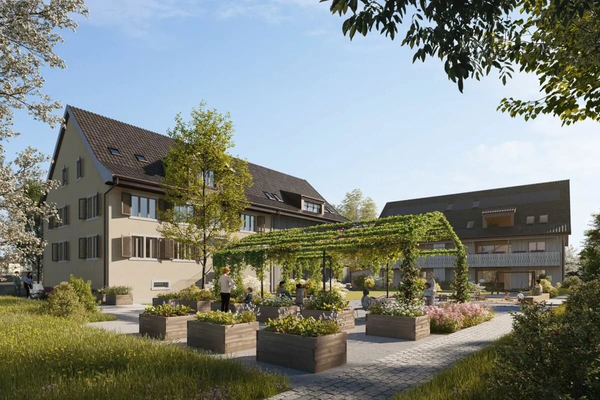BAUSTART ERFOLGT! «Dorf Ottikon»: Freiraum und Wohnauswahl in einzigartigem Ensemble