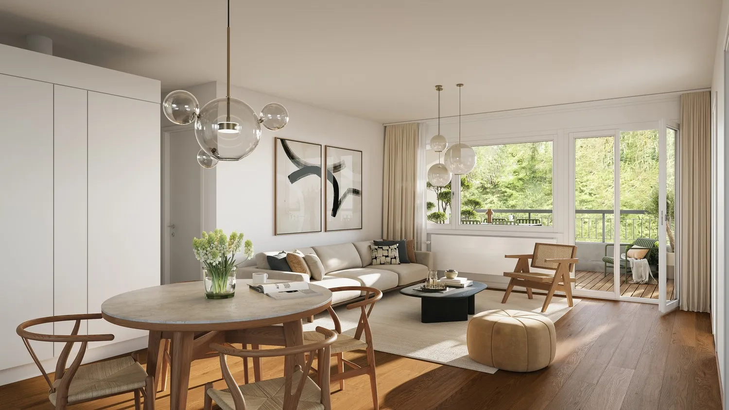 Frisch renovierte und helle Wohnung