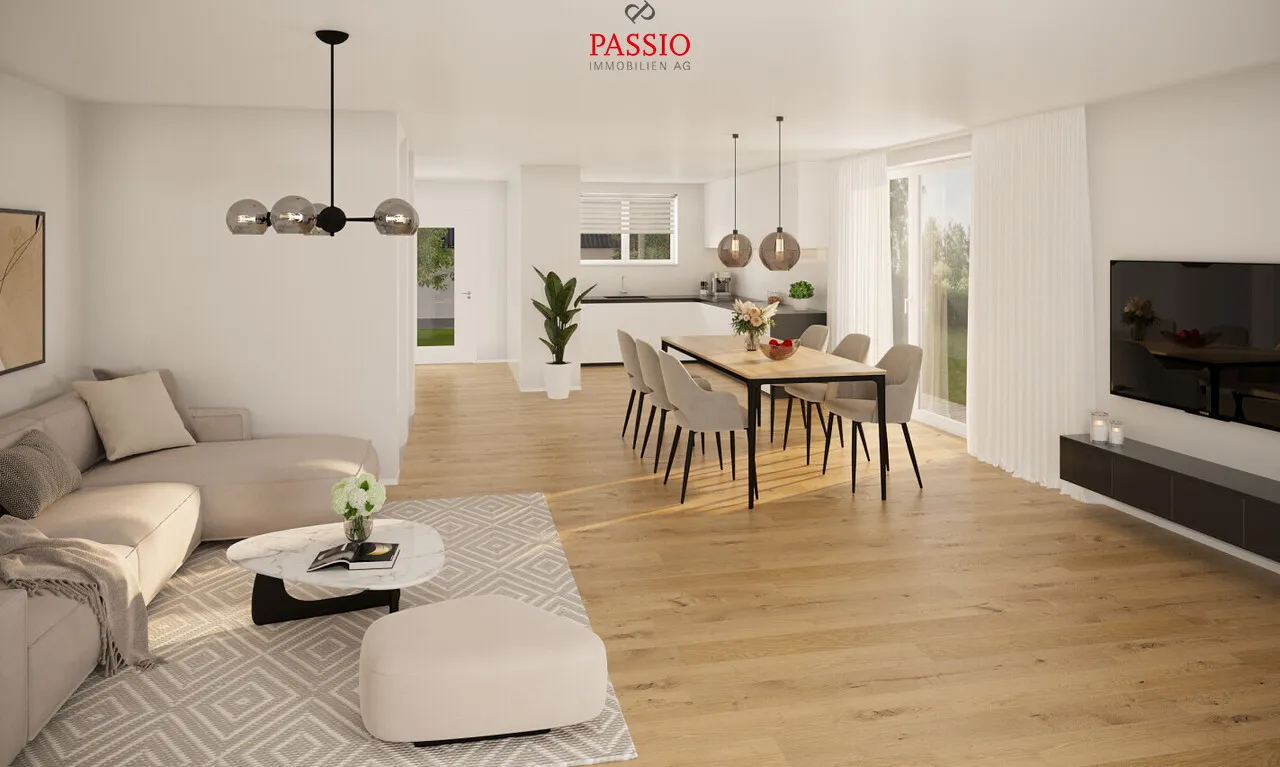 Baustart bereits erfolgt! Modernes 5,5-Zimmer Reiheneckhaus