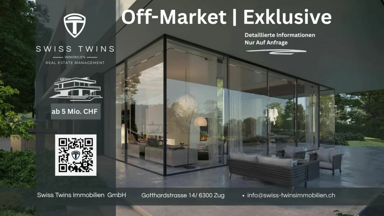 Off-Market | Exklusive Gartenresidenz mit privatem Seezugang am Zürichsee