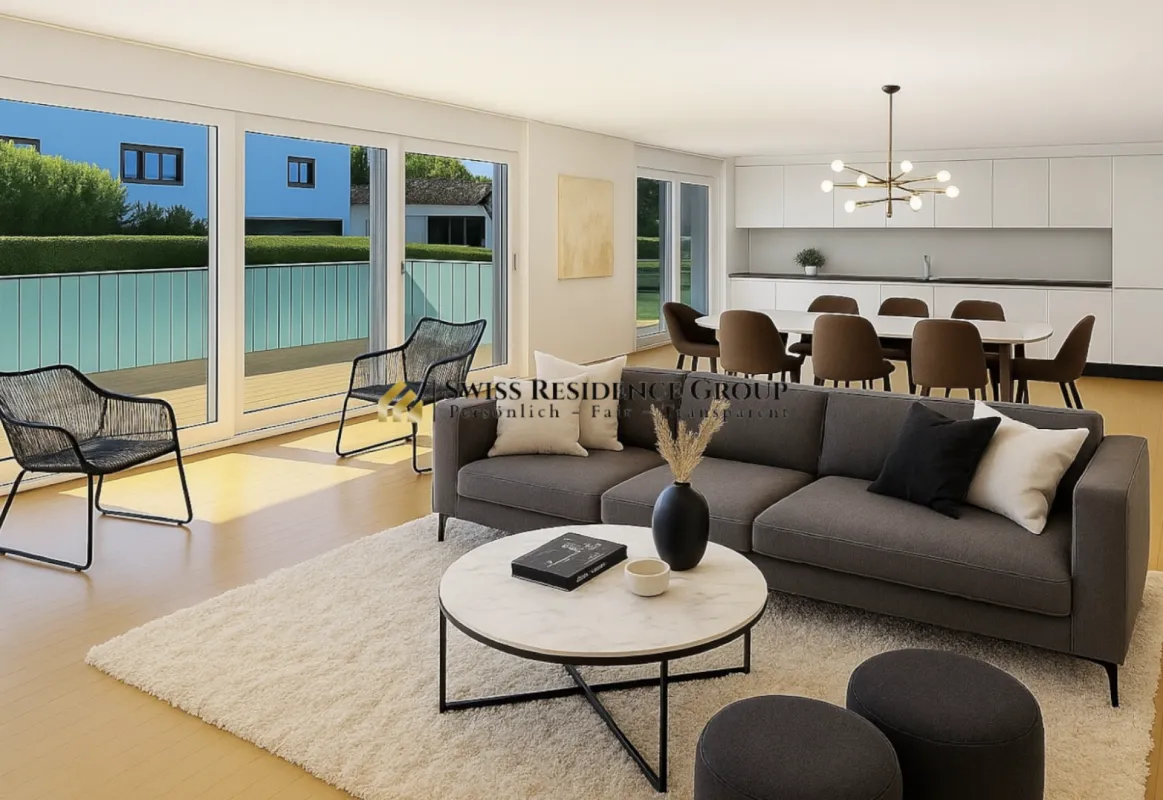 Schöne, ruhige Wohngegend mit Blick ins Grüne