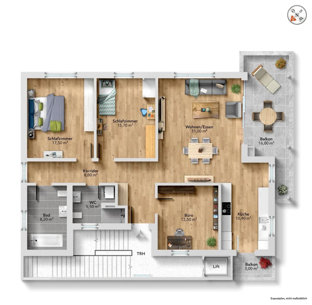 4½-Zimmer-Neubauwohnung in moderner Holzbauweise